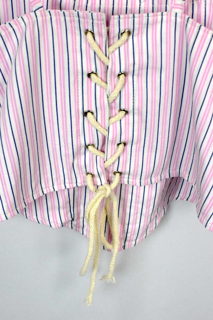 Reworked Ralph Lauren Brand Corset Style Top - Image 6