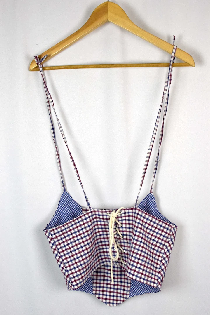 Reworked Ralph Lauren Brand Corset Style Top - Image 4