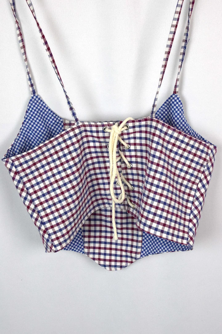Reworked Ralph Lauren Brand Corset Style Top - Image 5