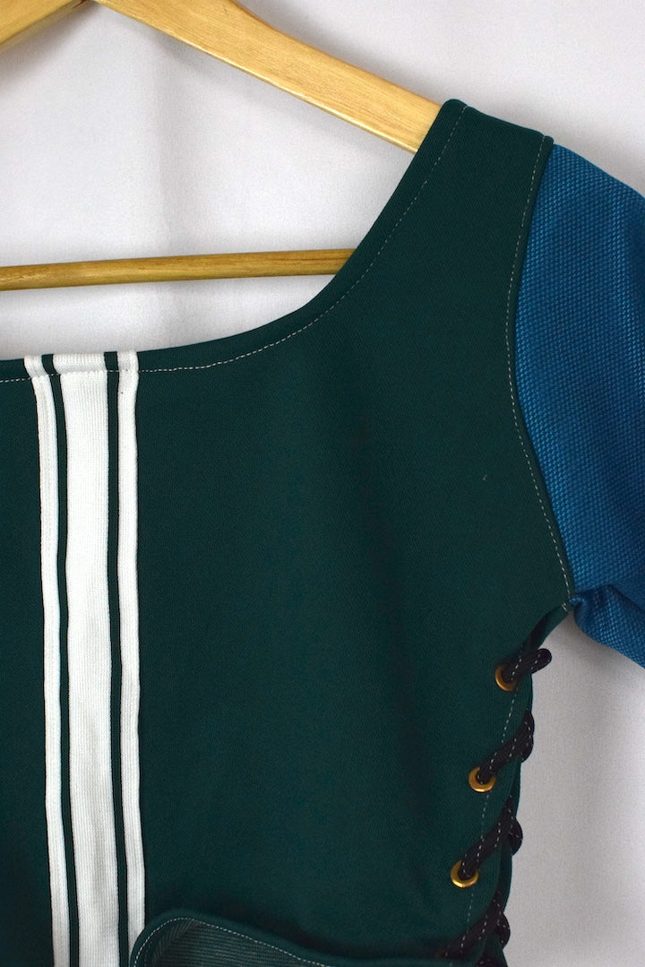 Reworked Adidas Brand Crop Top - Image 2