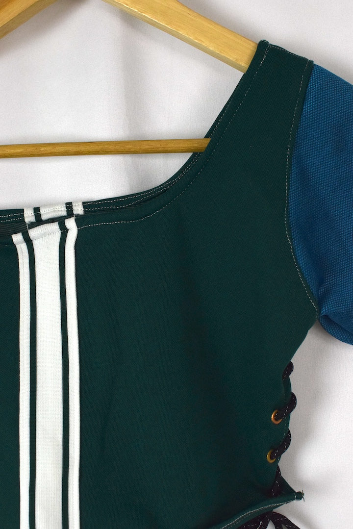 Reworked Adidas Brand Crop Top - Image 5