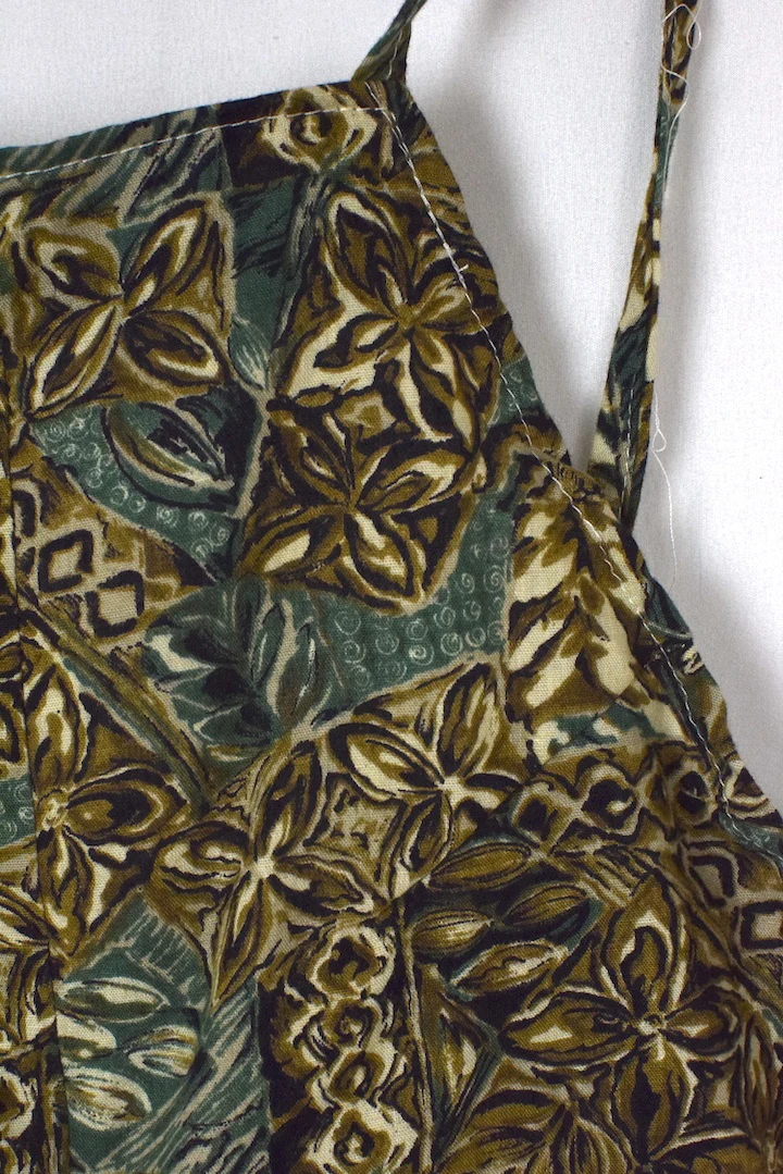 Reworked Abstract Floral Print Tie up Top - Image 2