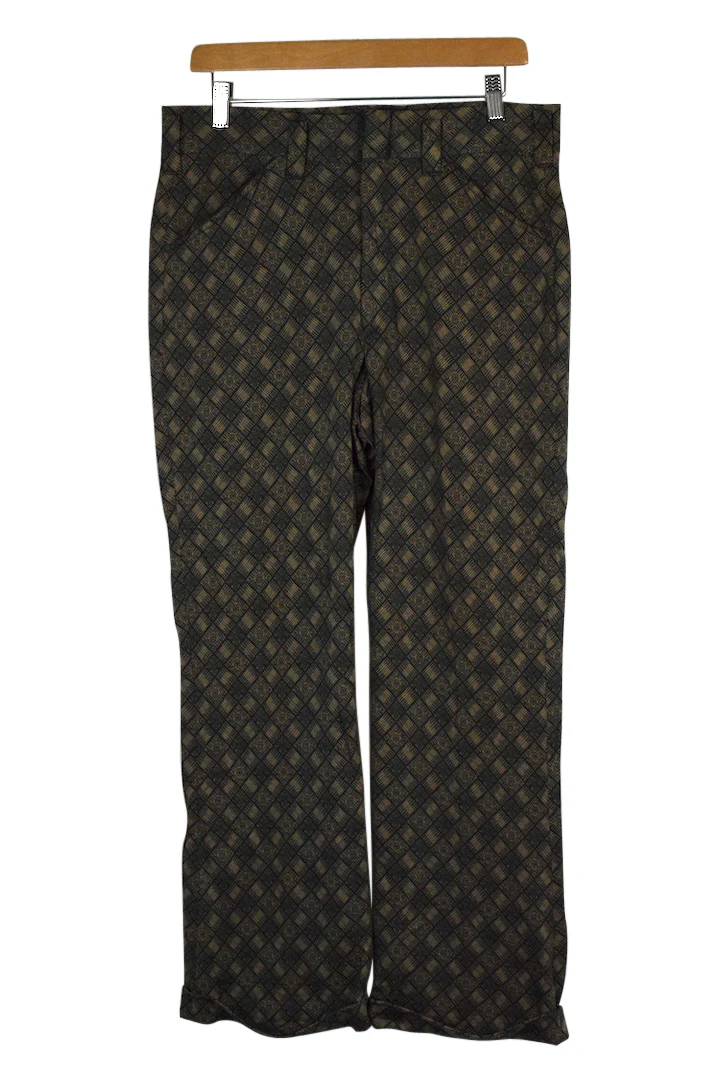 70s/80s Diamond Print Pants