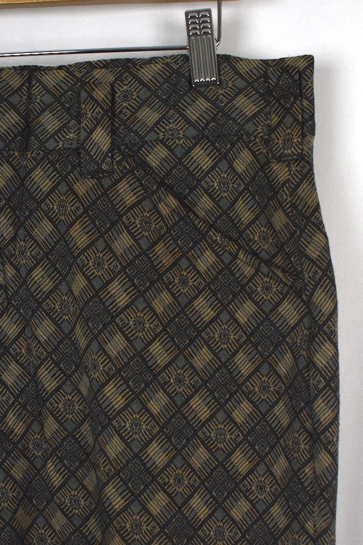 70s/80s Diamond Print Pants - Image 2