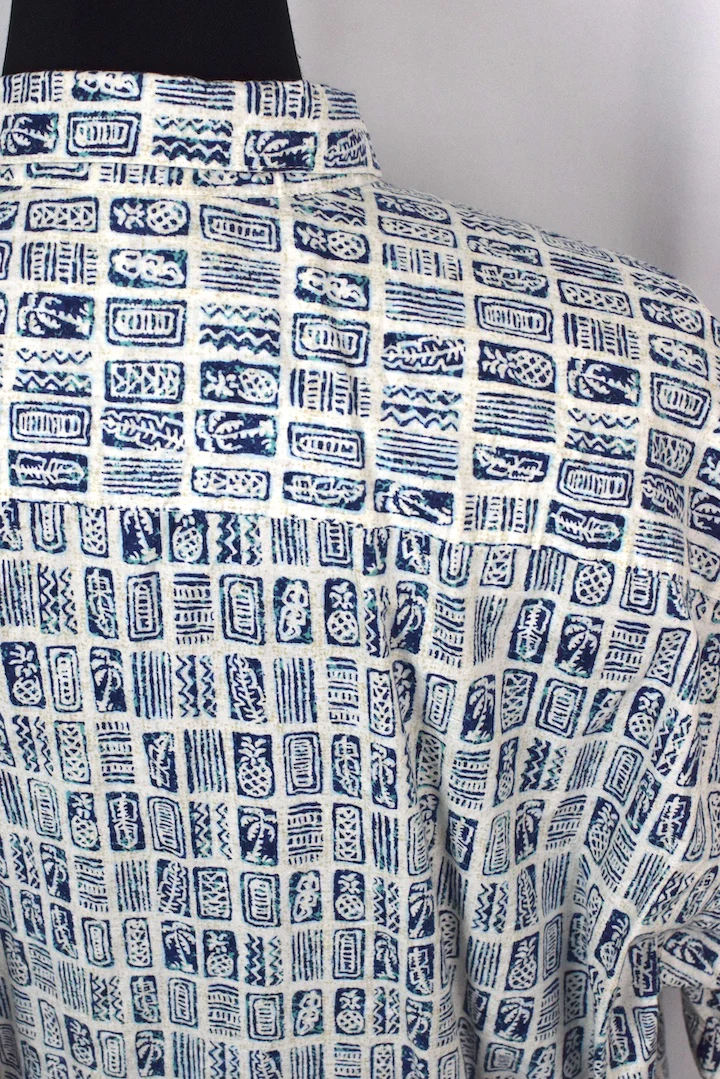 Tori Richard Brand Tile Print Shirt - Image 3