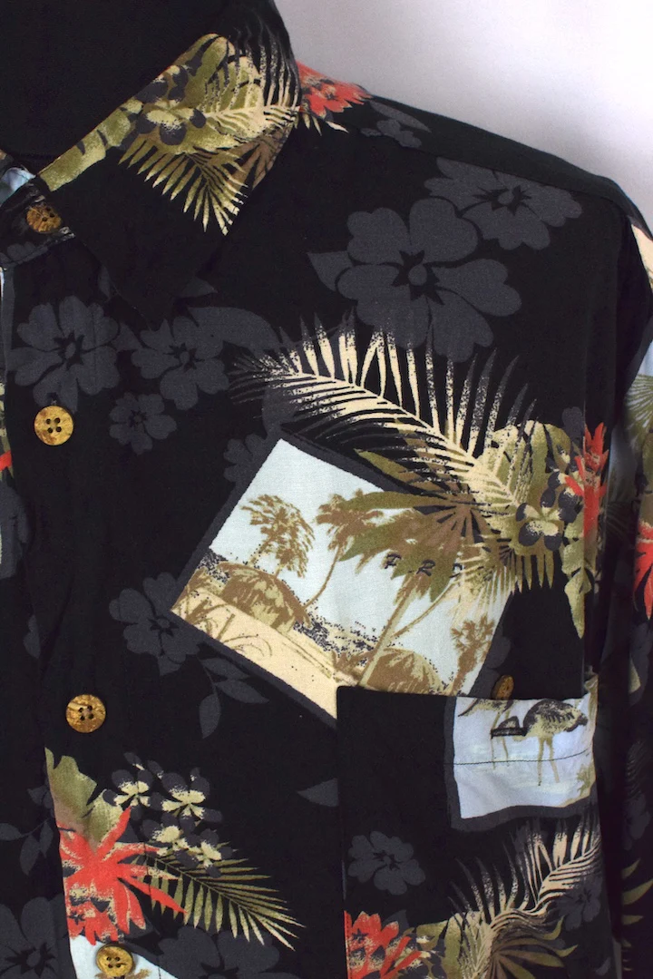 Tropical Island Print Hawaiian Shirt - Image 2