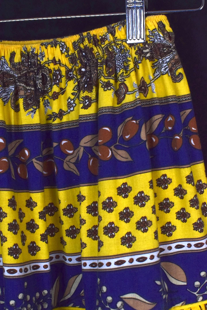 Reworked Leaf Print Skirt - Image 2