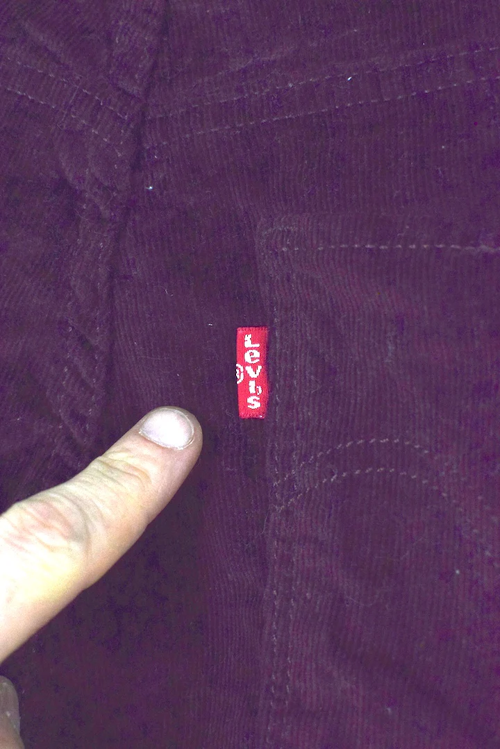 Red Levi Strauss Brand Corduroy Pants - Image 6