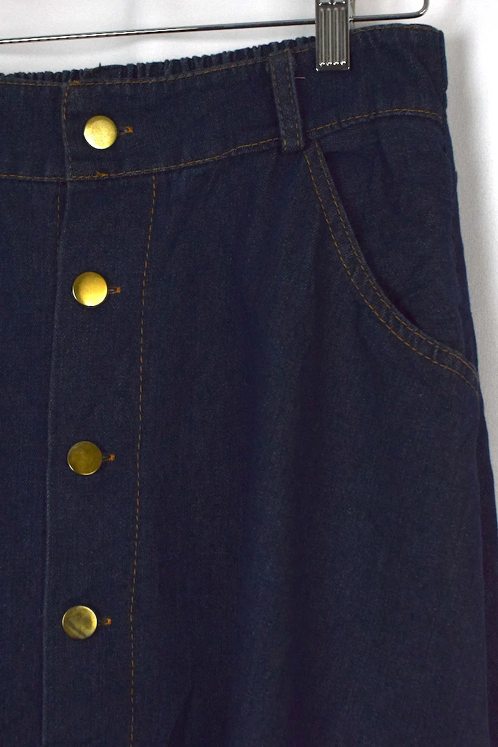 Reworked Denim Skirt - Image 2