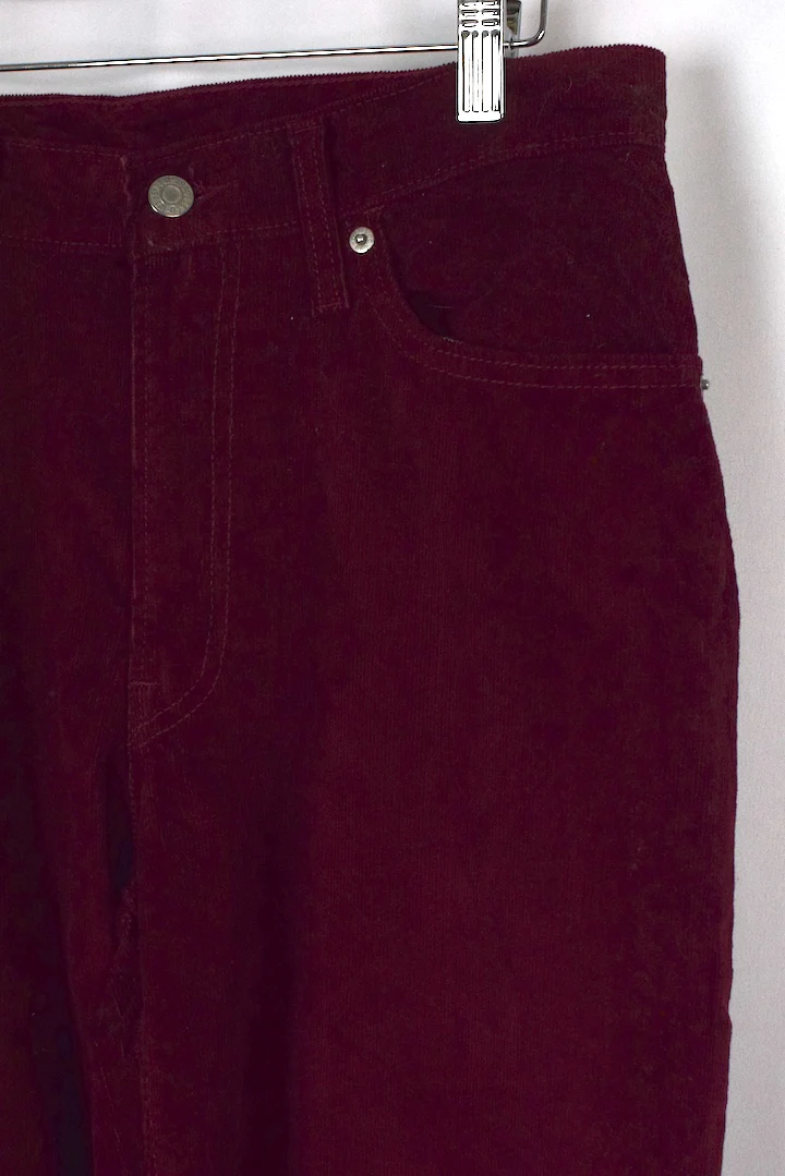 Red Levi Strauss Brand Corduroy Pants - Image 2
