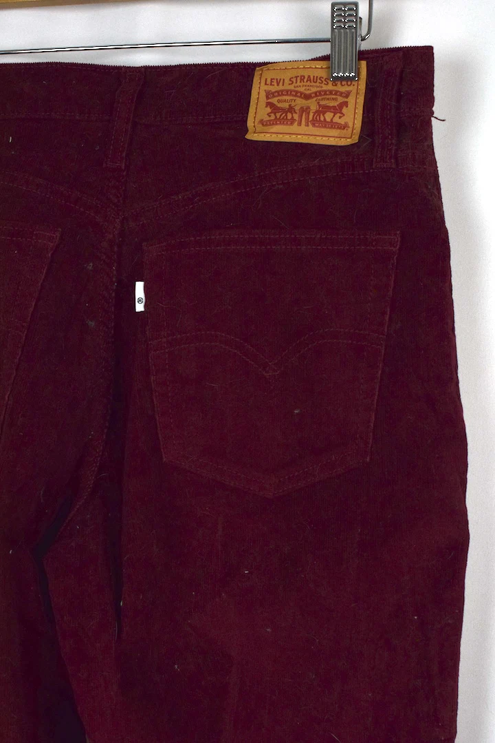Red Levi Strauss Brand Corduroy Pants - Image 4