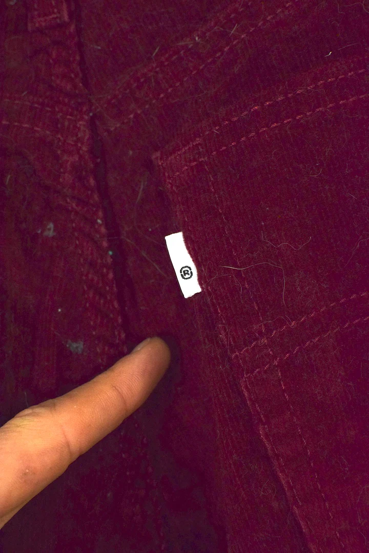 Red Levi Strauss Brand Corduroy Pants - Image 6