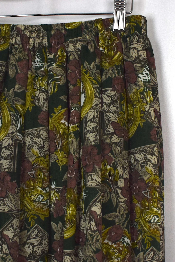 Reworked Floral Deer Print Skirt - Image 2