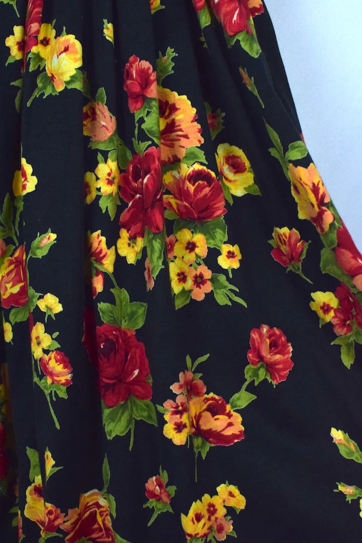 Reworked Black Pleated Skirt - Image 2