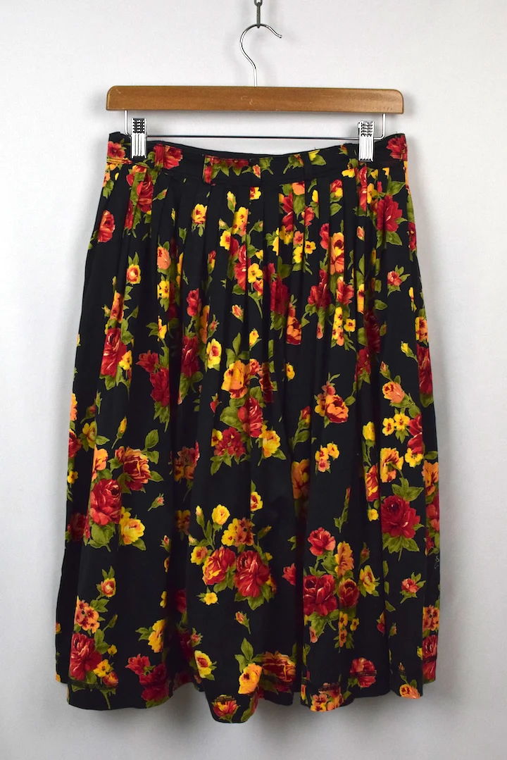 Reworked Black Pleated Skirt - Image 3