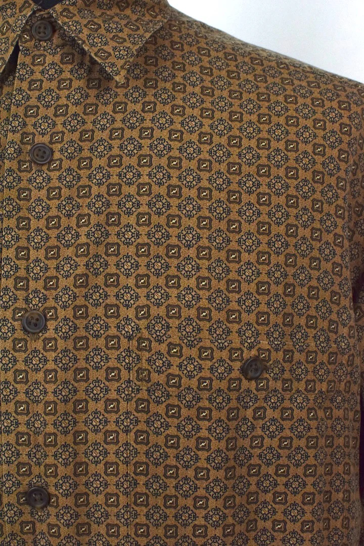 Brown Floral Print Shirt - Image 2