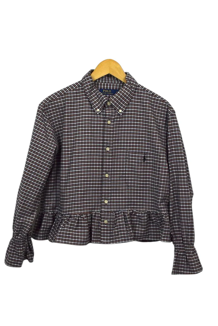 Reworked Cropped Ralph Lauren Brand Top