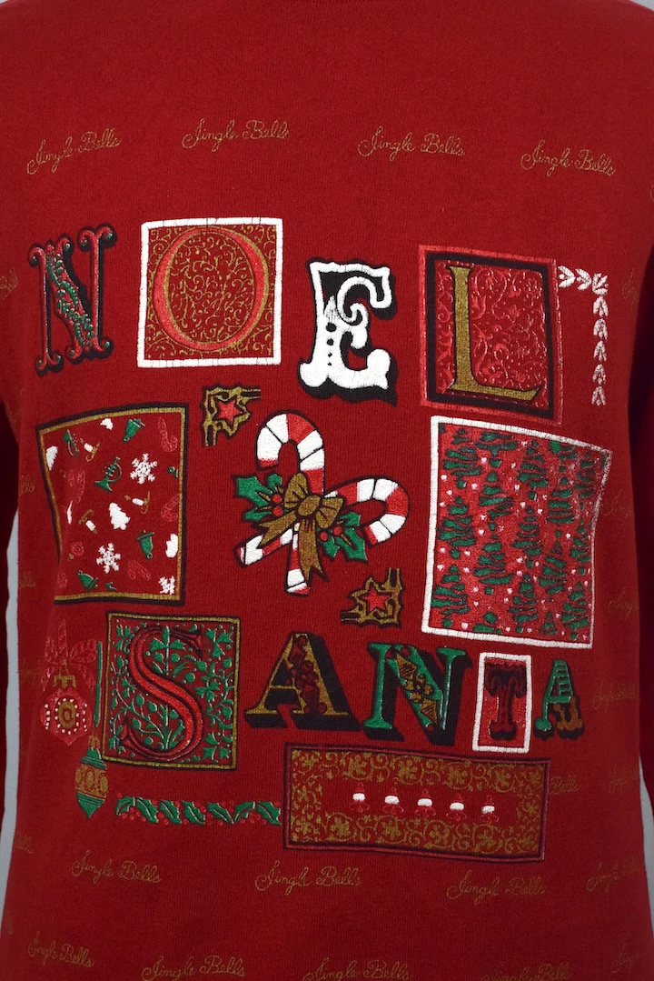 80s/90s Noel Santa Sweatshirt - Image 2