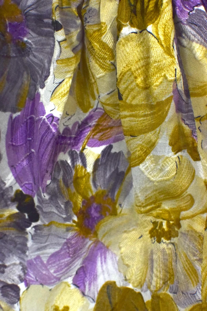 Reworked Floral Print Tie-Up Top - Image 4
