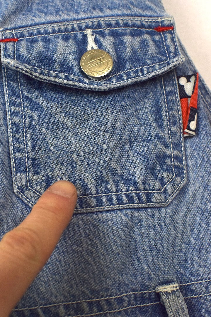 Mickey Mouse Denim Overalls - Image 6