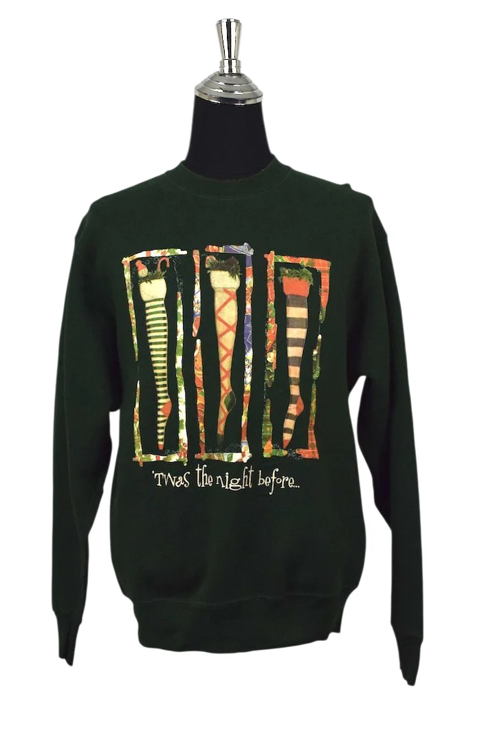 80/s90 Christmas Stocking Sweatshirt