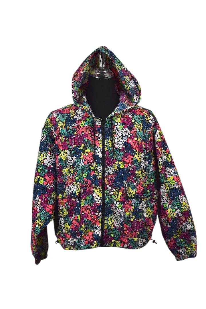Champion Brand Floral Print Spray Jacket