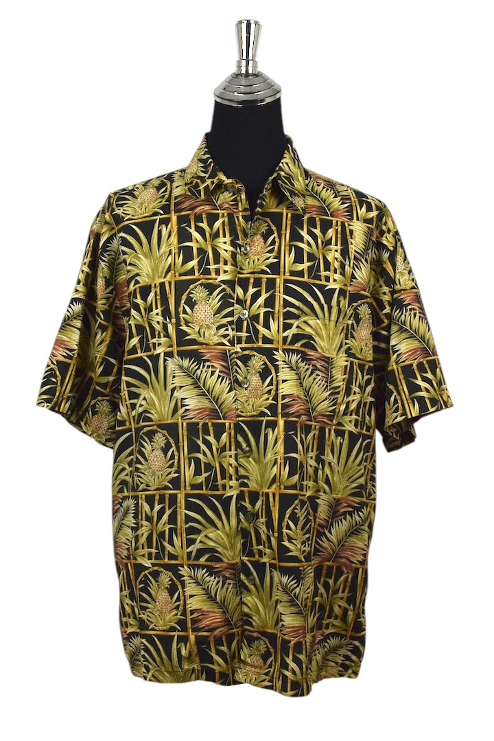 Bamboo and Pineapple Print Shirt