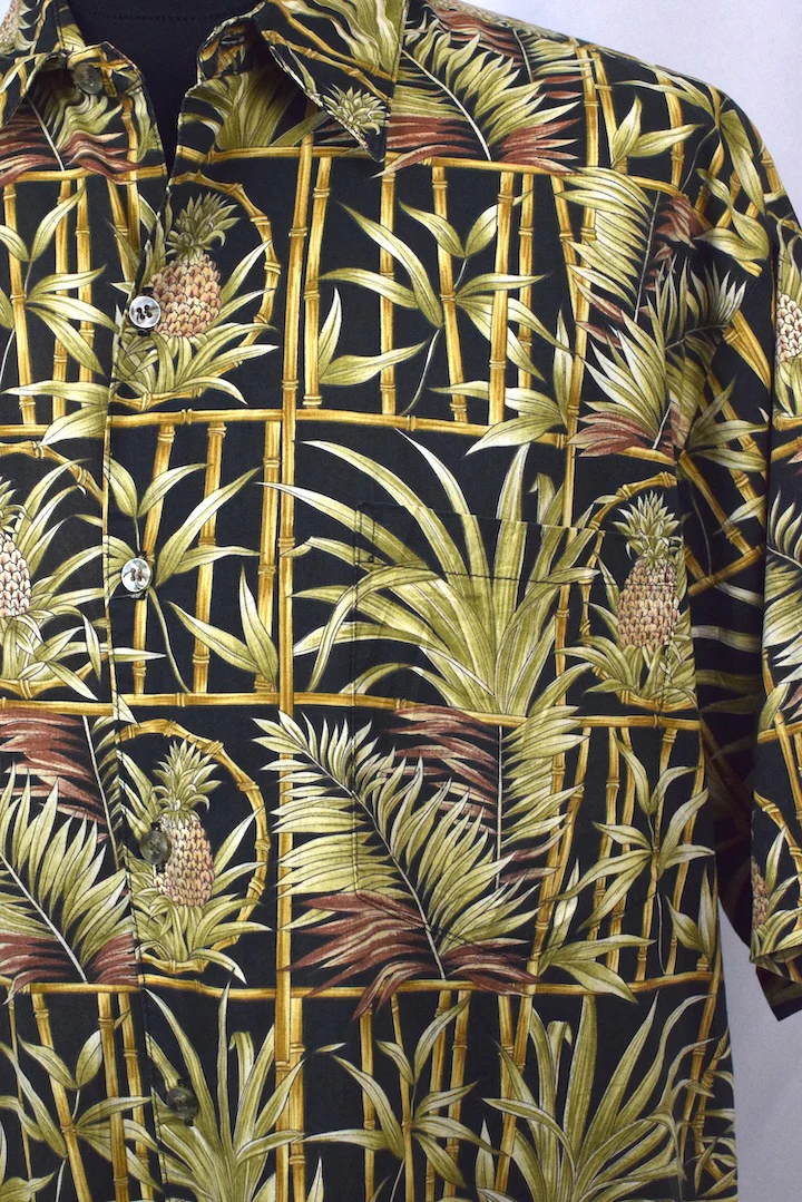 Bamboo and Pineapple Print Shirt - Image 2