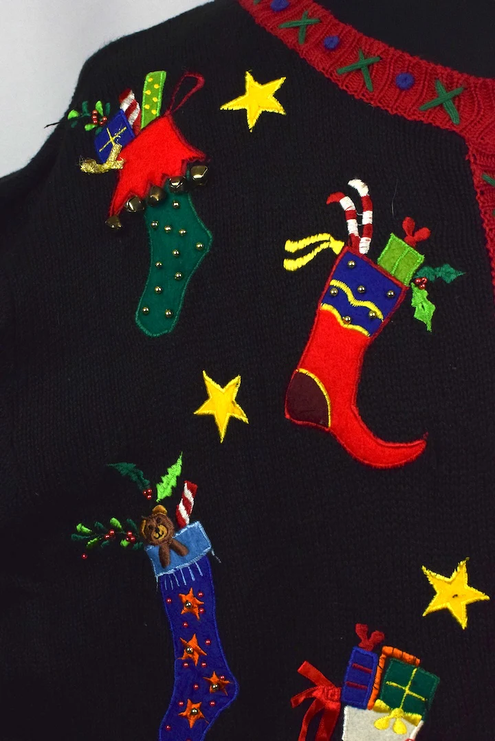 Christmas Stocking Knitted Jumper - Image 2