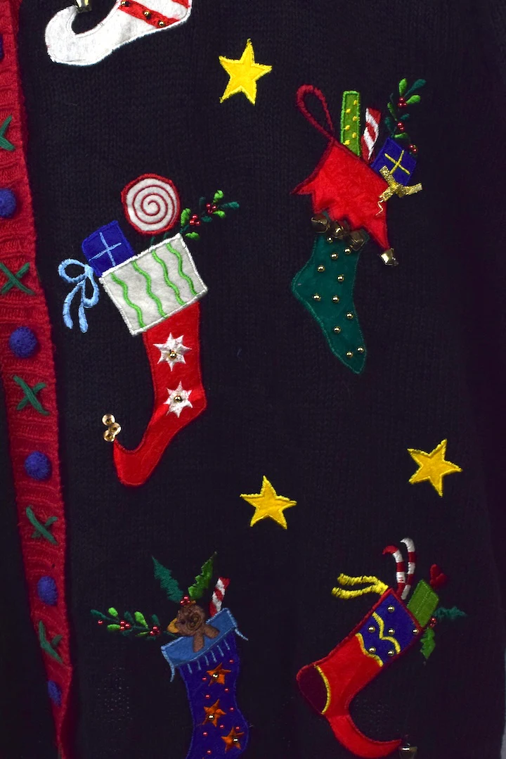 Christmas Stocking Knitted Jumper - Image 3