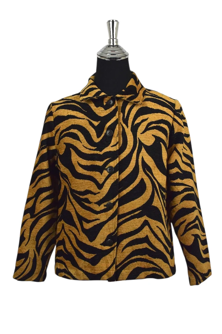 Tiger Print Woven Jacket