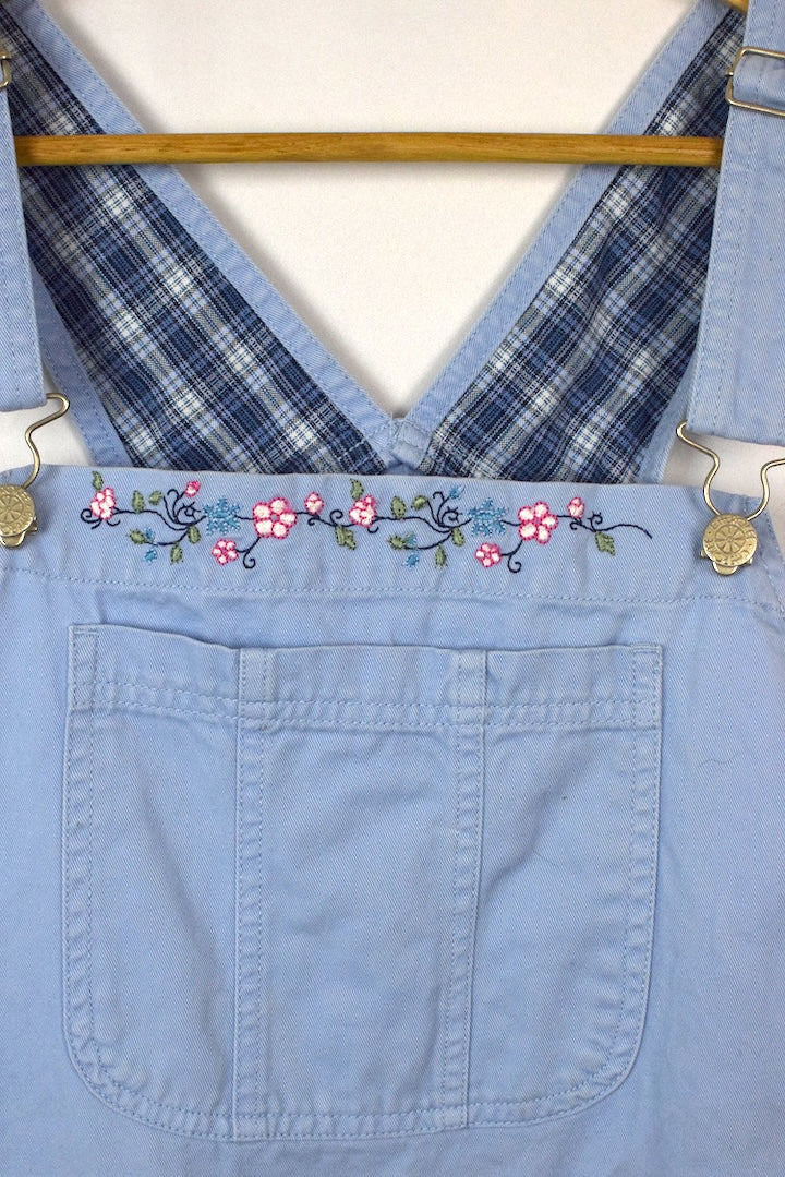 Floral Print Denim Overalls - Image 2