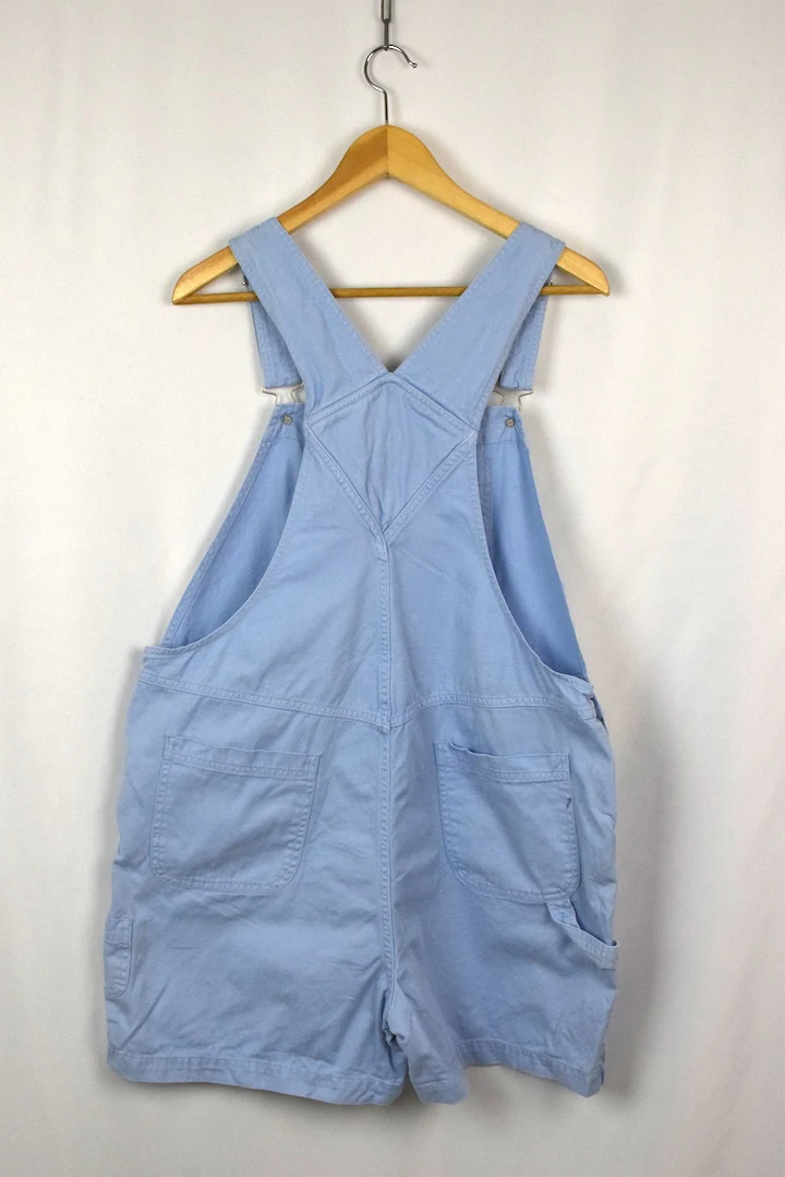 Floral Print Denim Overalls - Image 4