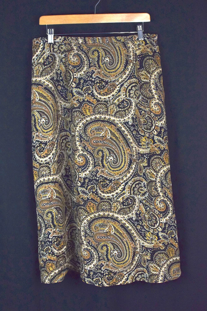 Paisley Print Skirt