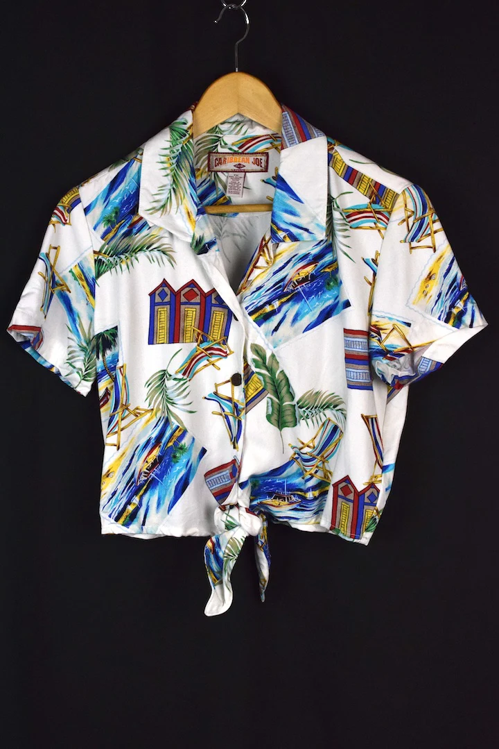 Tropical Holiday Tie-Up Top