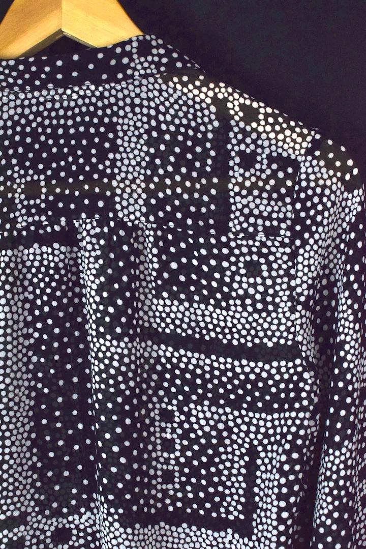 Polka Dot Print Blouse - Image 3