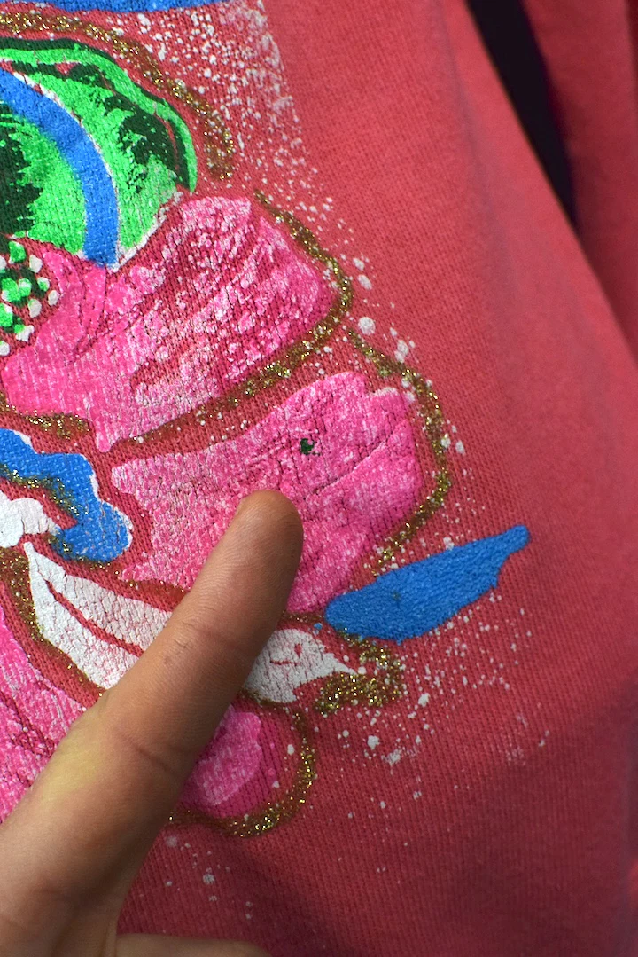 80s/90s Painted Tropical Sunset Sweatshirt - Image 4