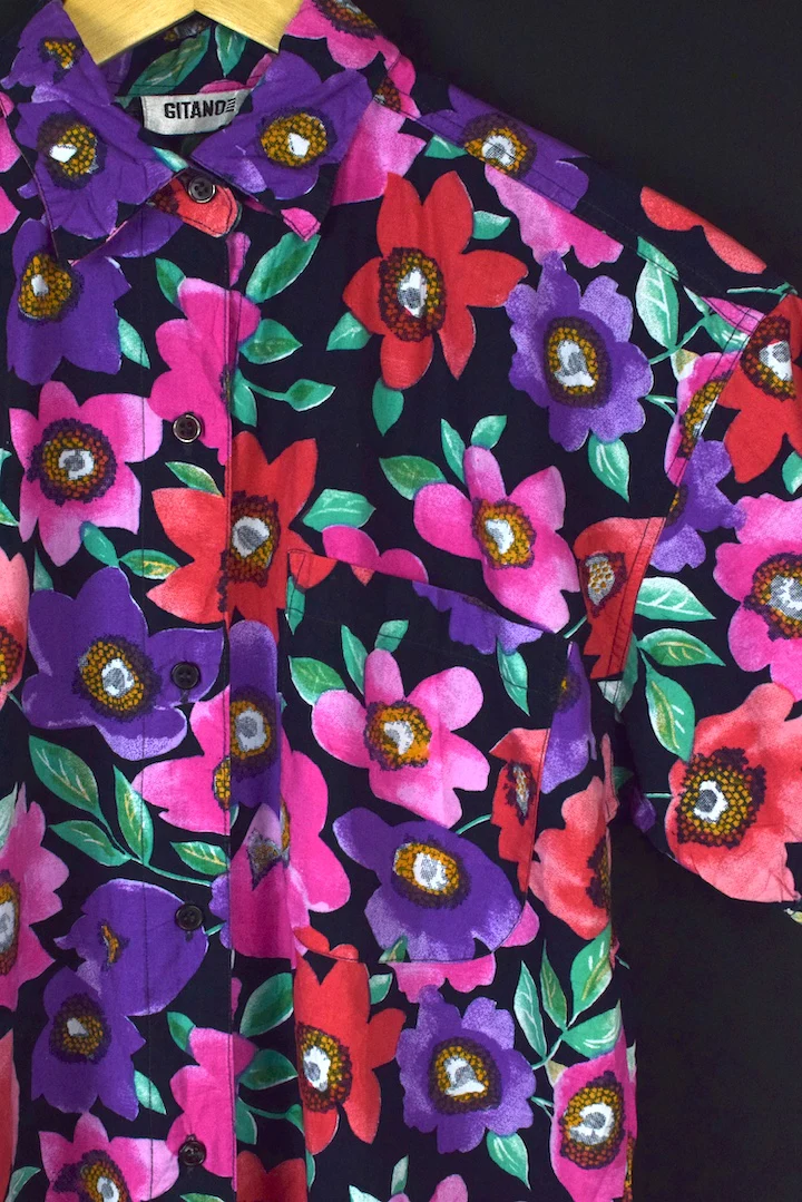 Gitano Brand Floral Print Top - Image 2