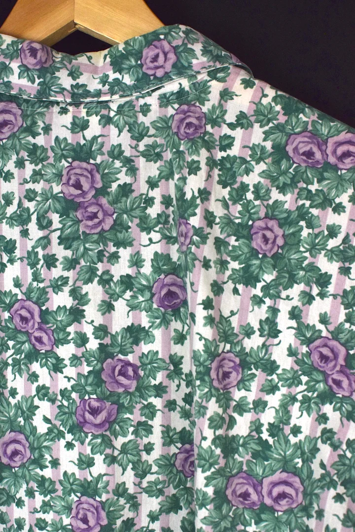 80s/90s Floral Print Blouse - Image 3