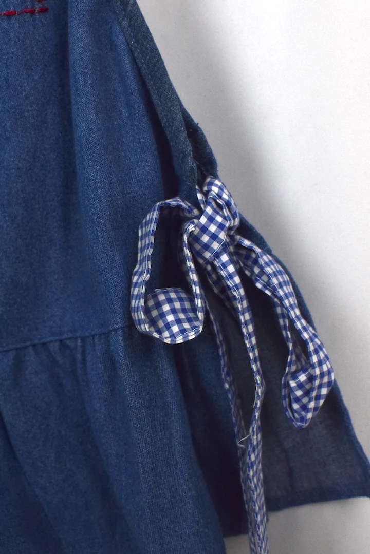 Reworked Lovehearts Denim Baby Doll Top - Image 4