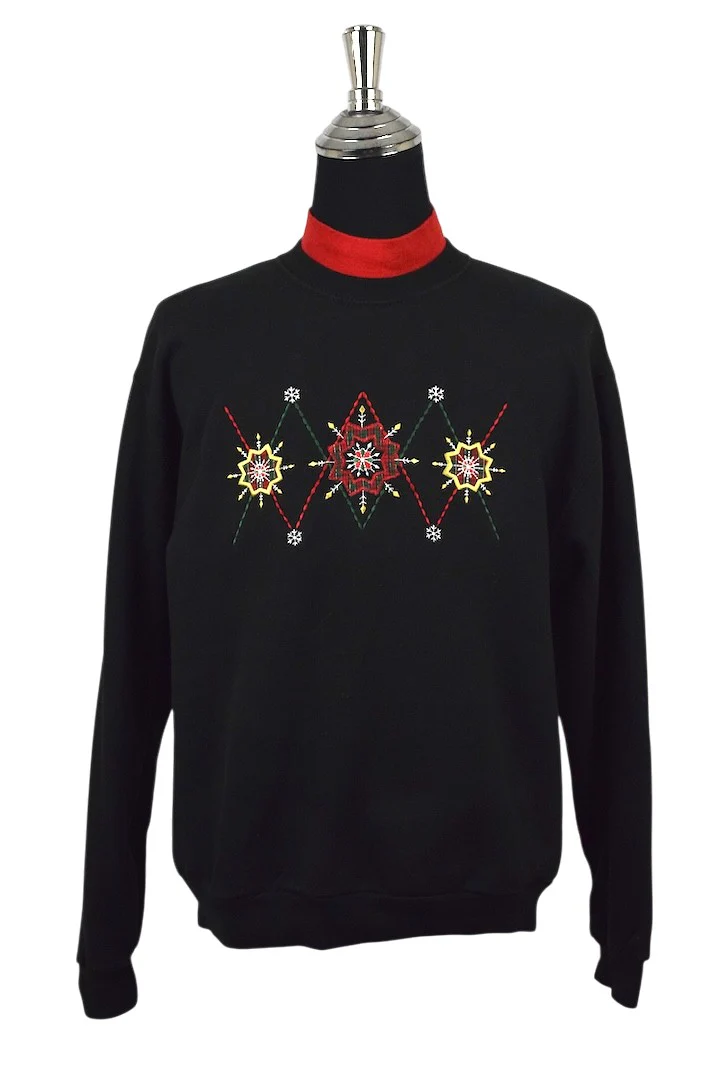 80s/90s Christmas Star Sweatshirt