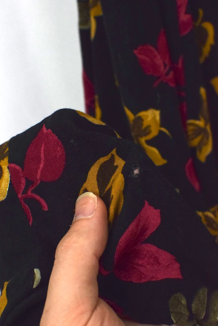 80s/90s Floral Print Dress - Image 3