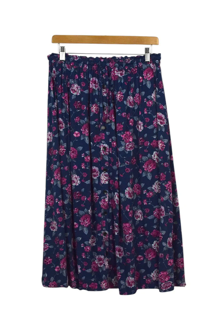 Floral Print Skirt