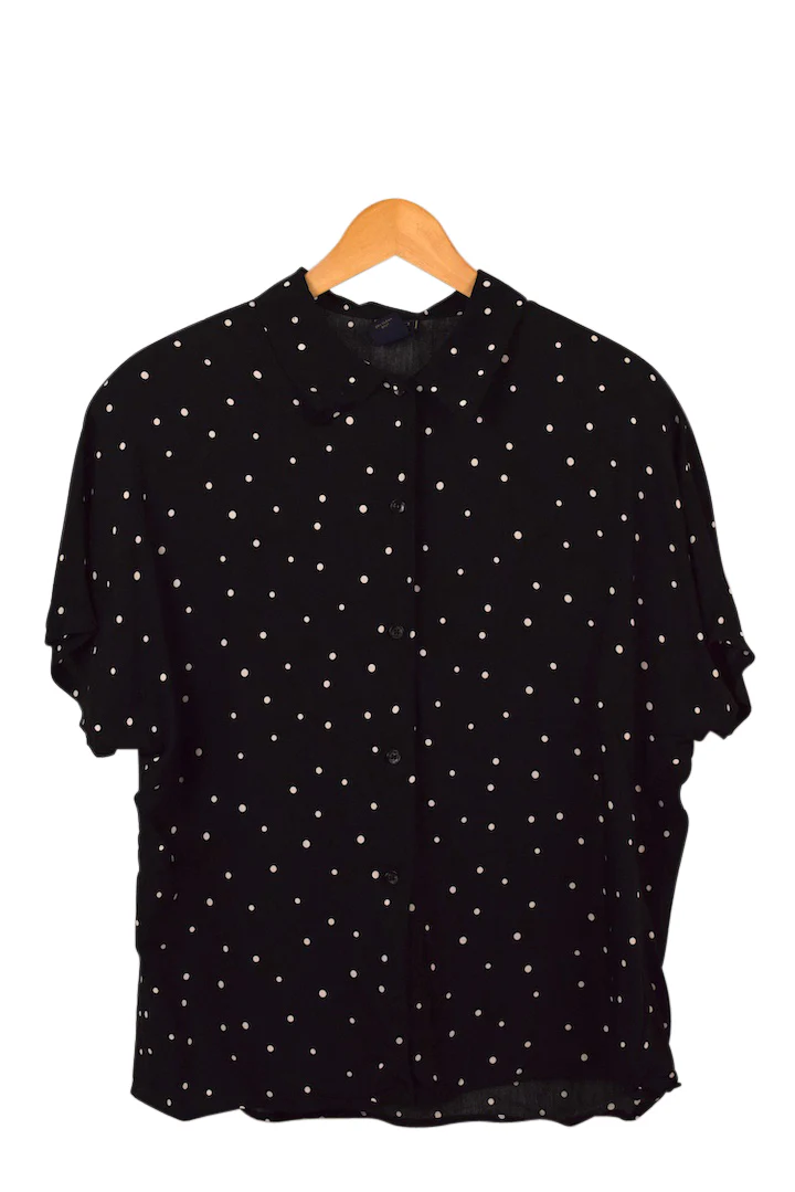 80s/90s Polka Dot Print Blouse