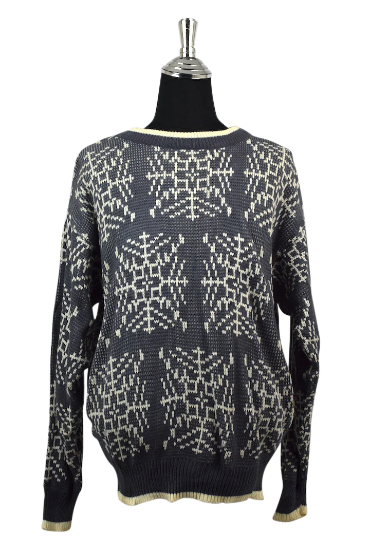 Snowflake Pattern Knitted Jumper