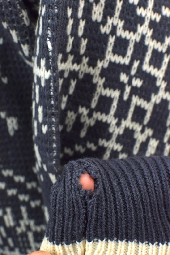 Snowflake Pattern Knitted Jumper - Image 3