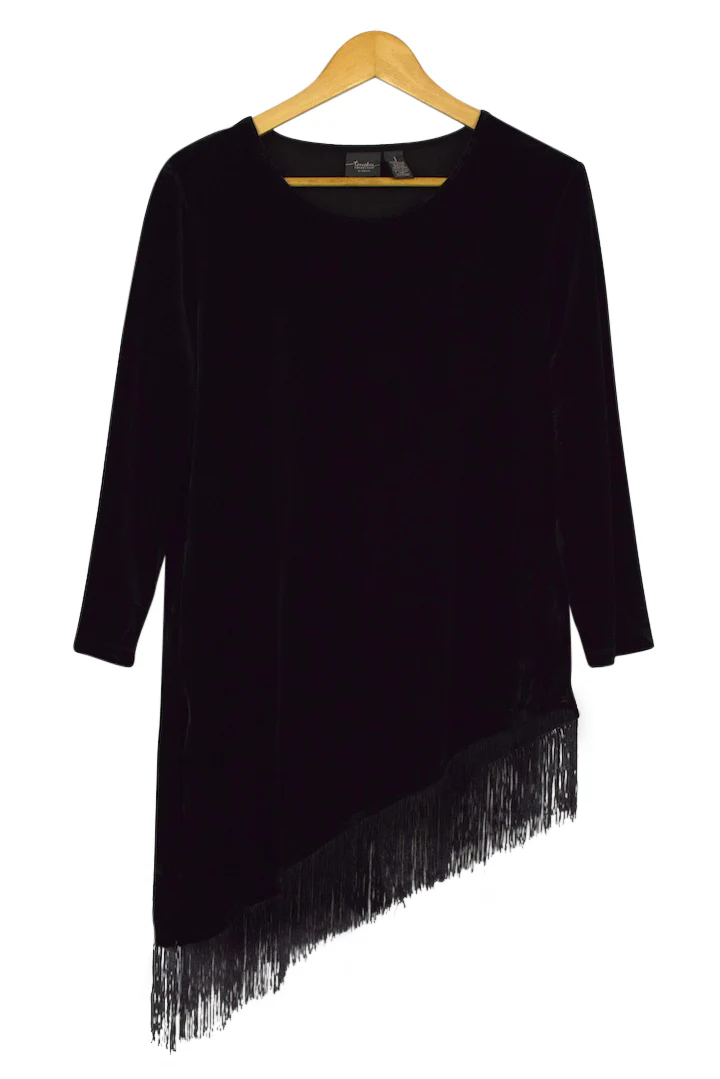 Tassled Velvet Top