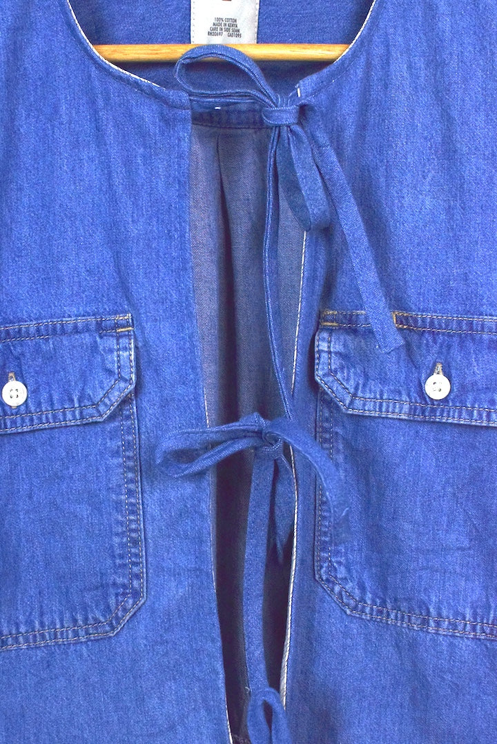 98 Reworked Dickies Brand Denim Top - Image 3