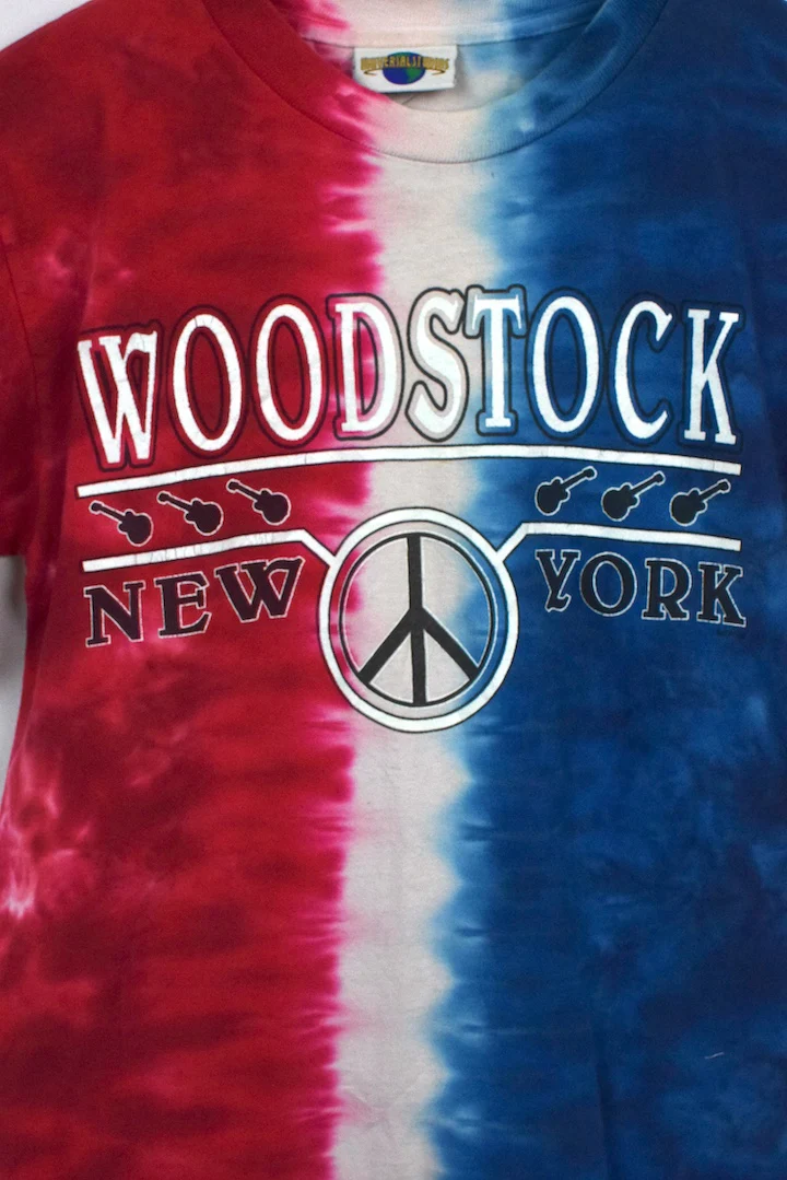 90s Woodstock Tie Dye T-shirt - Image 2